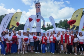 "Pomorskie dla zdrowia" podczas 51. Jarmarku Wdzydzkiego "Białe Miasteczko" Szpitala w Kościerzynie